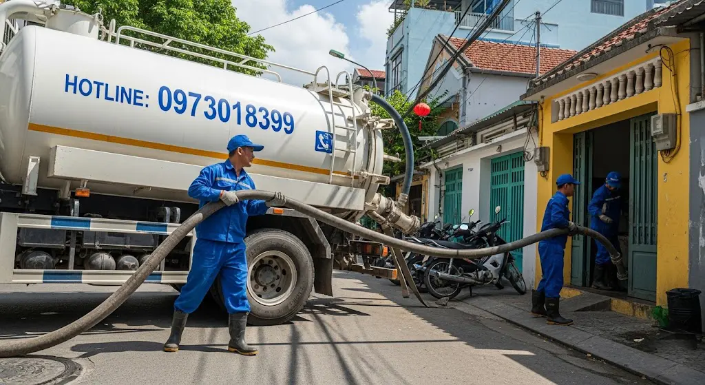 Thông tắc ống thoát nước máy giặt