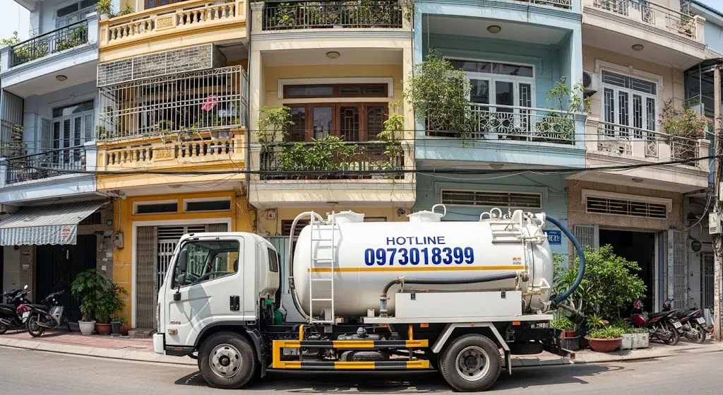 Hút hầm cầu và bảo vệ nguồn nước ngầm